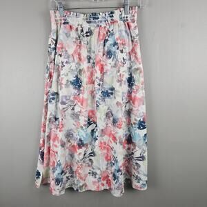 Athleta Jupe Savannah Skirt Lumen Floral Cream Size Small